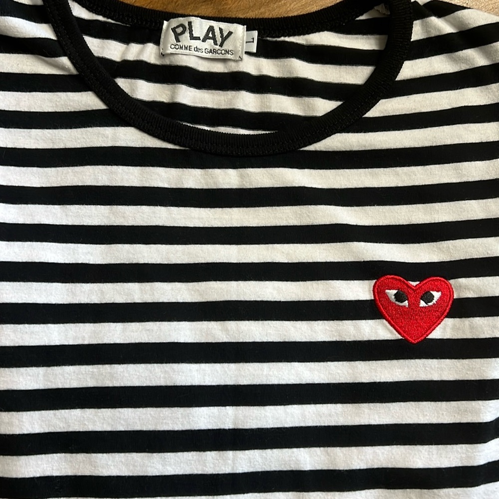 PLAY Comme des Garcons striped long-sleeve shirt